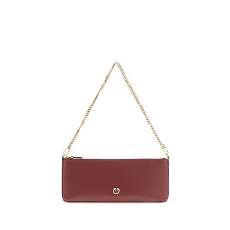 PINKO Bordeaux Calf Leather Bos Taurus Wallet