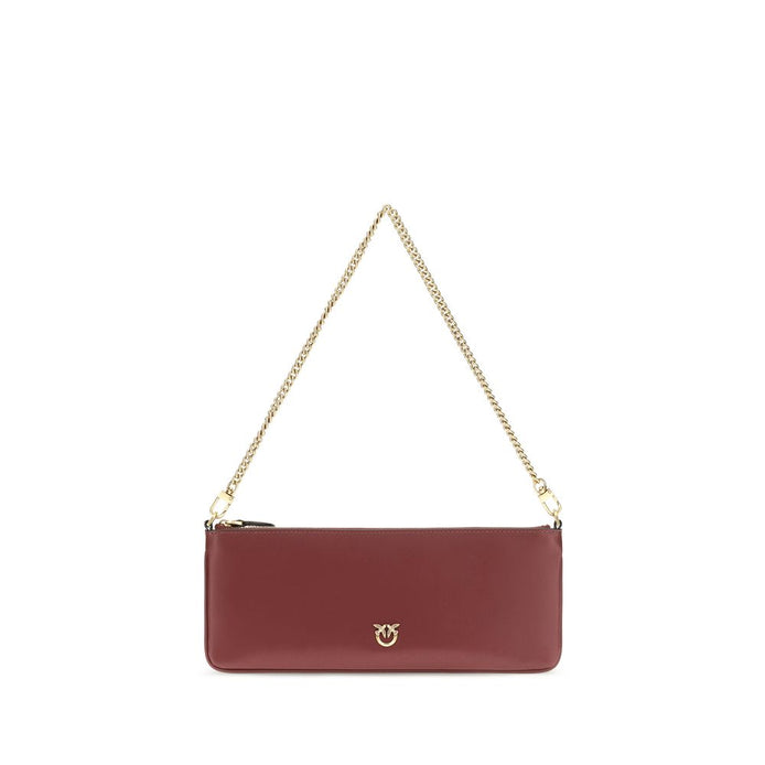 PINKO Bordeaux Calf Leather Bos Taurus Wallet