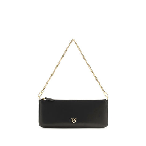 PINKO Black Calf Leather Bos Taurus Wallet