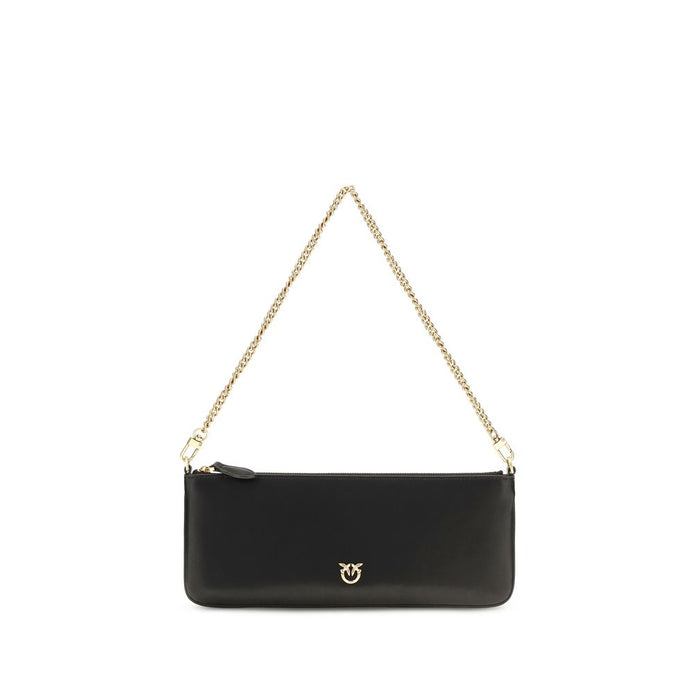 PINKO Black Calf Leather Bos Taurus Wallet