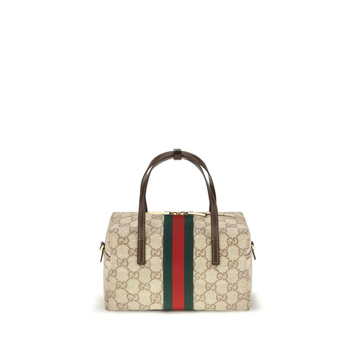 Gucci mini Boston Beige Fabric Handbag