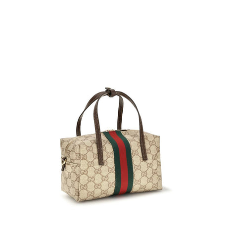 Gucci mini Boston Beige Fabric Handbag