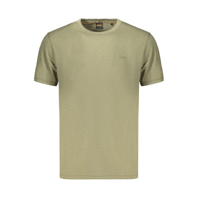 Hugo Boss Green Cotton Men's T-Shirt