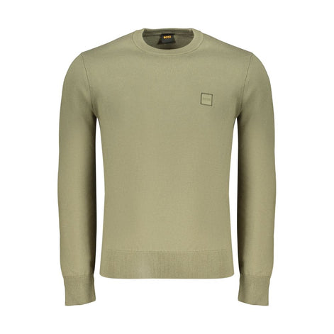 Hugo Boss Green Cotton Men's Shirt