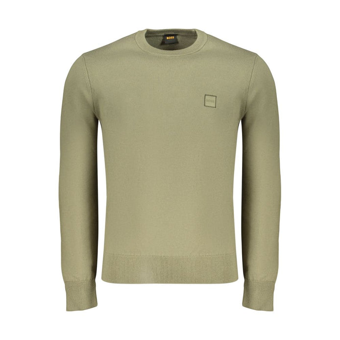 Hugo Boss Green Cotton Men's Shirt