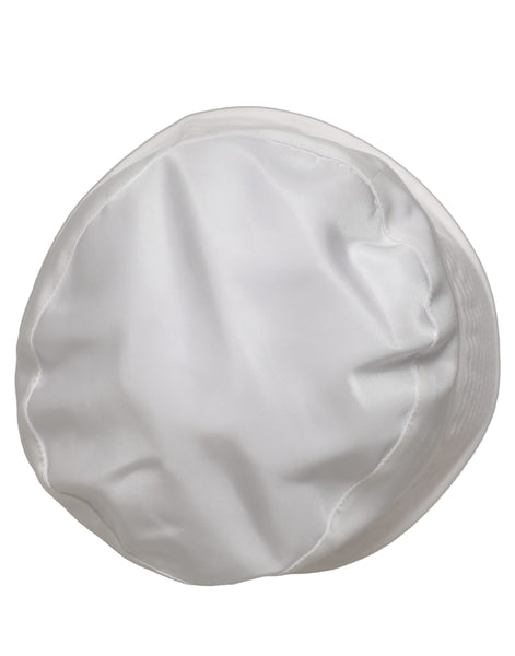 Dolce & Gabbana Men White Nylon Wide Brim Bucket Capello Hat