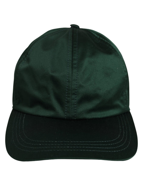 Dolce & Gabbana Men Deep Green Cotton Baseball Cap 6 Panels Hat
