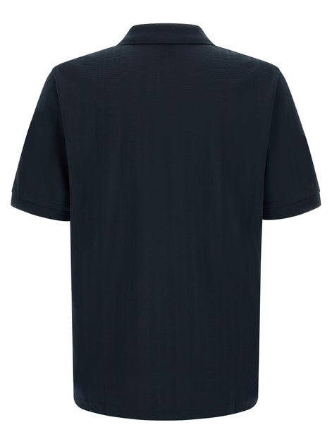 Hugo Boss Blue Cotton Polo Shirt