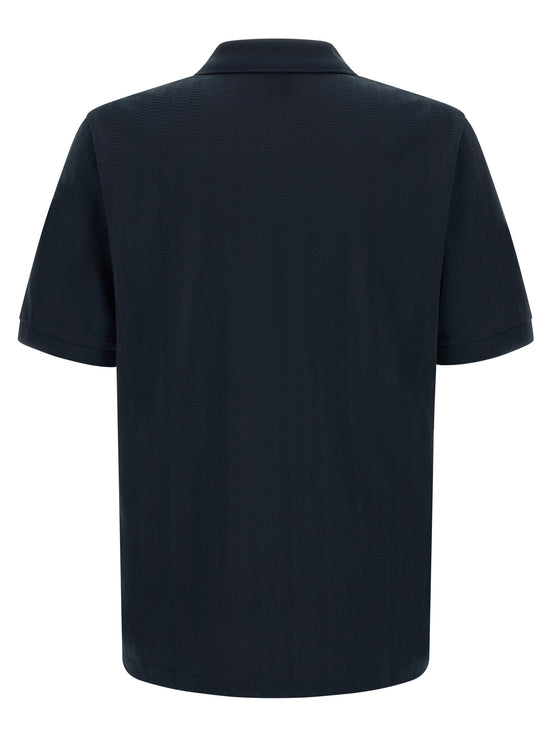 Hugo Boss Blue Cotton Polo Shirt