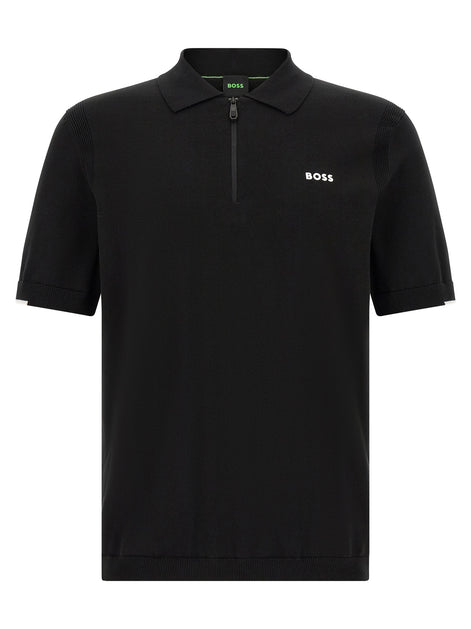 Hugo Boss Black Cotton Polo Shirt