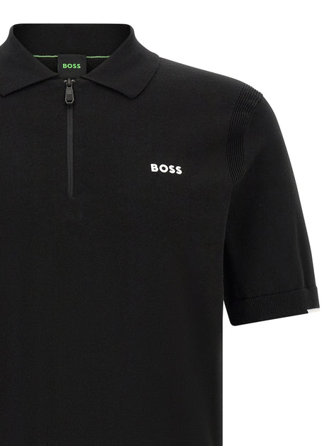 Hugo Boss Black Cotton Polo Shirt