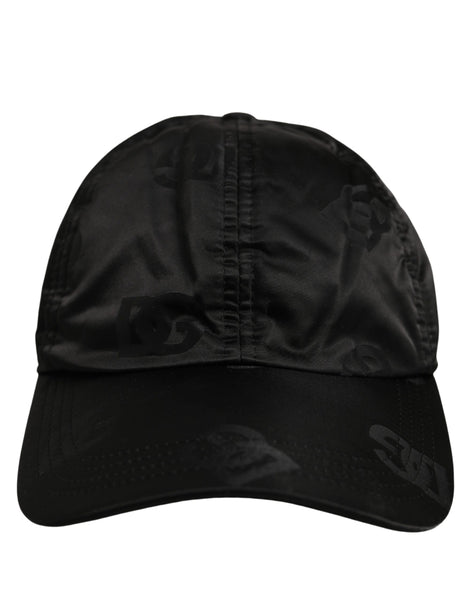 Dolce & Gabbana Men Black DG Monogram Baseball Capello Hat