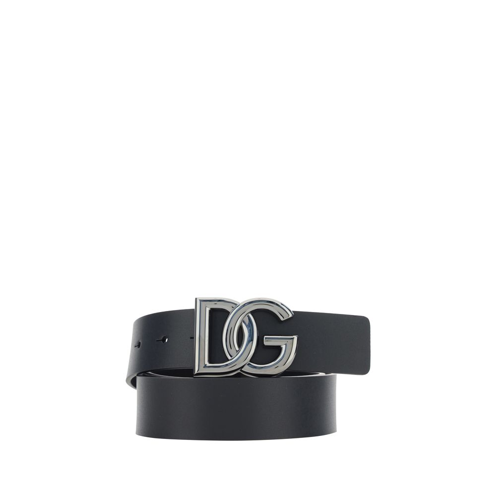 Dolce & Gabbana Black Leather Regular Belt
