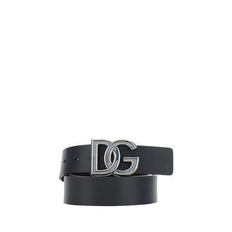 Dolce & Gabbana Black Leather Regular Belt