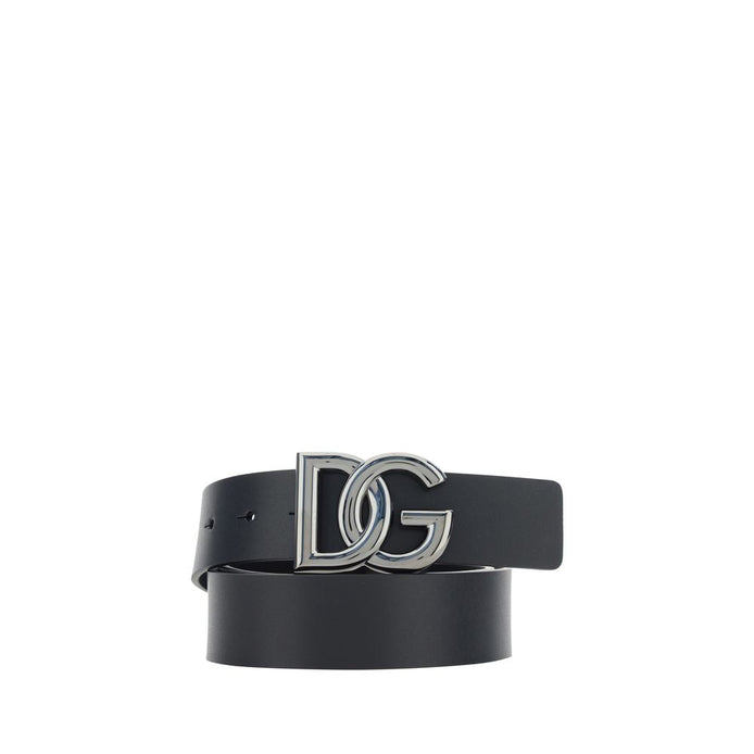 Dolce & Gabbana Black Leather Regular Belt