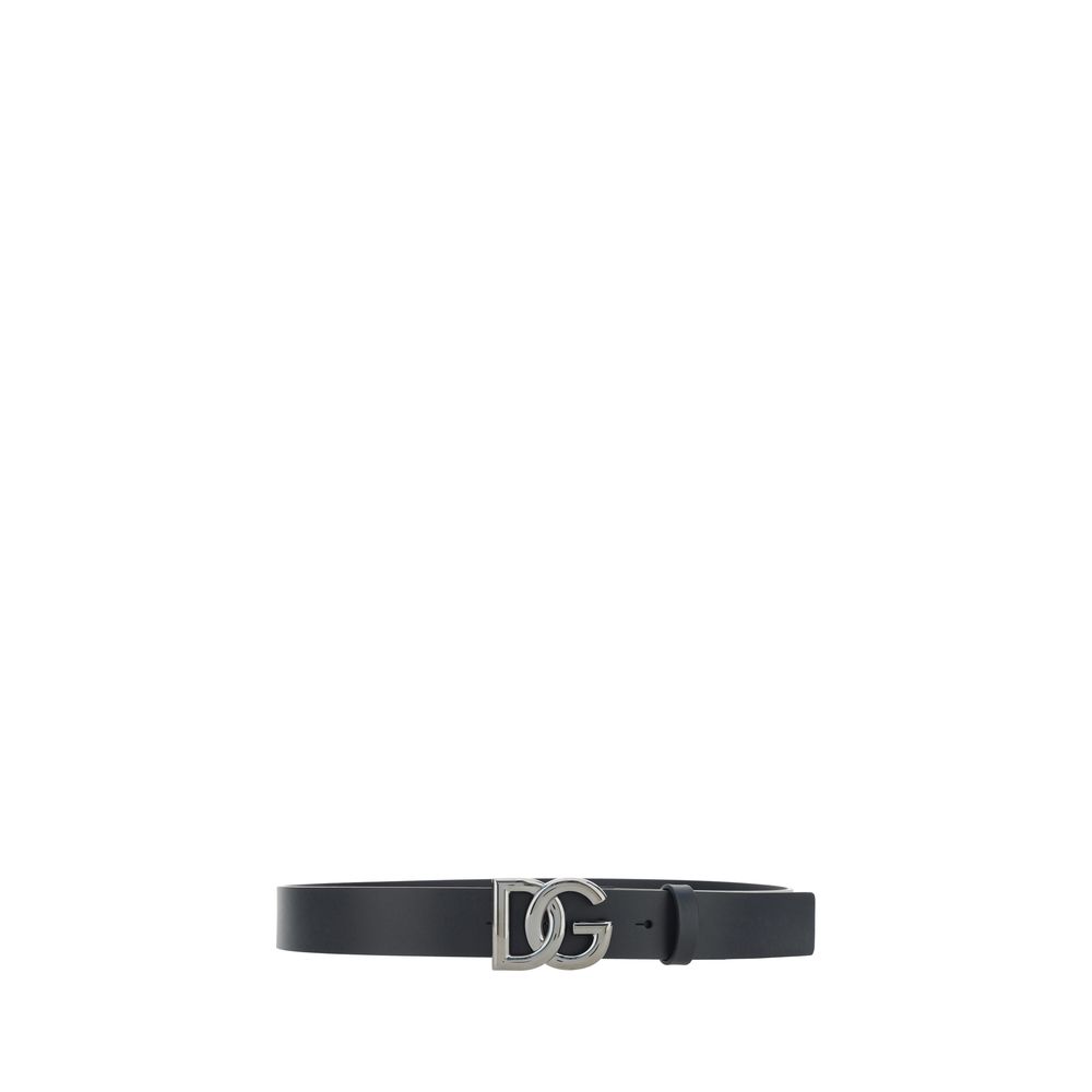 Dolce & Gabbana Black Leather Regular Belt