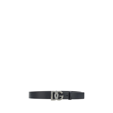 Dolce & Gabbana Black Leather Regular Belt