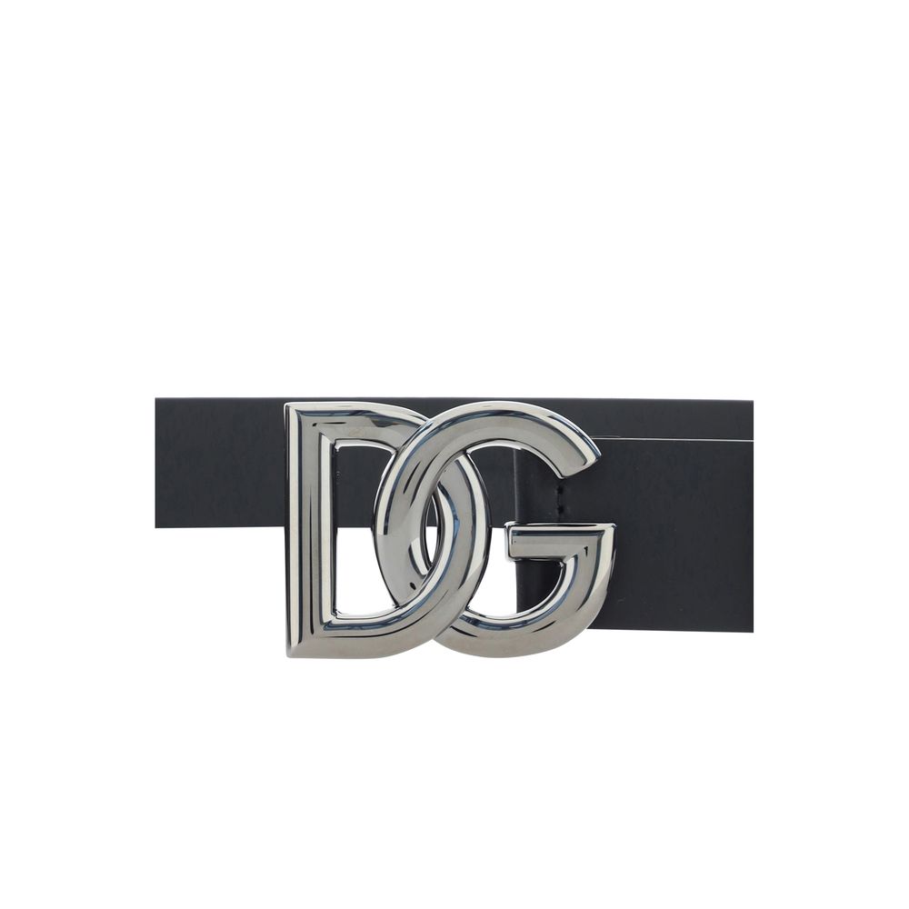 Dolce & Gabbana Black Leather Regular Belt