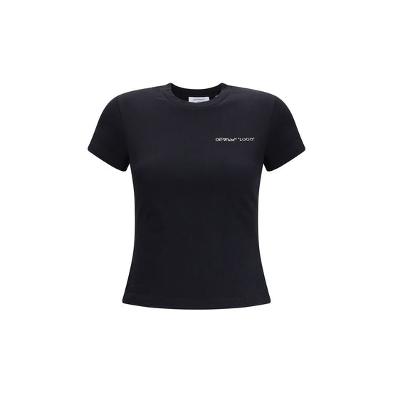 Off-White Black Cotton T-Shirt