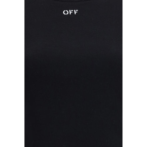 Off-White Black Cotton T-Shirt
