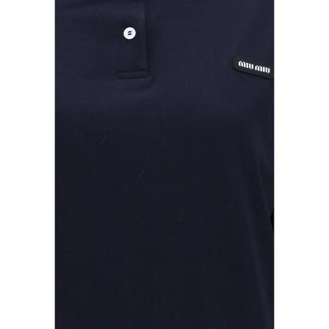 Miu Miu Blue Cotton Sweatshirt