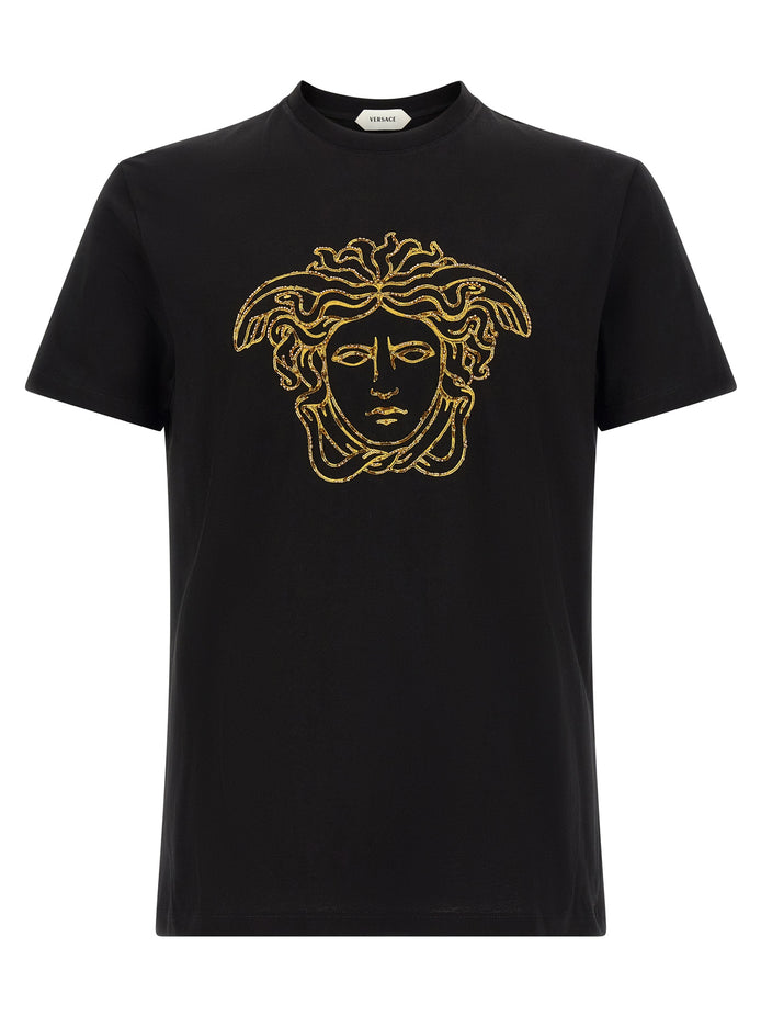 Versace Black Cotton T-Shirt
