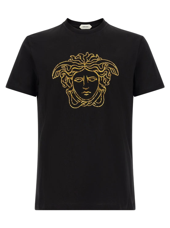 Versace Black Cotton T-Shirt