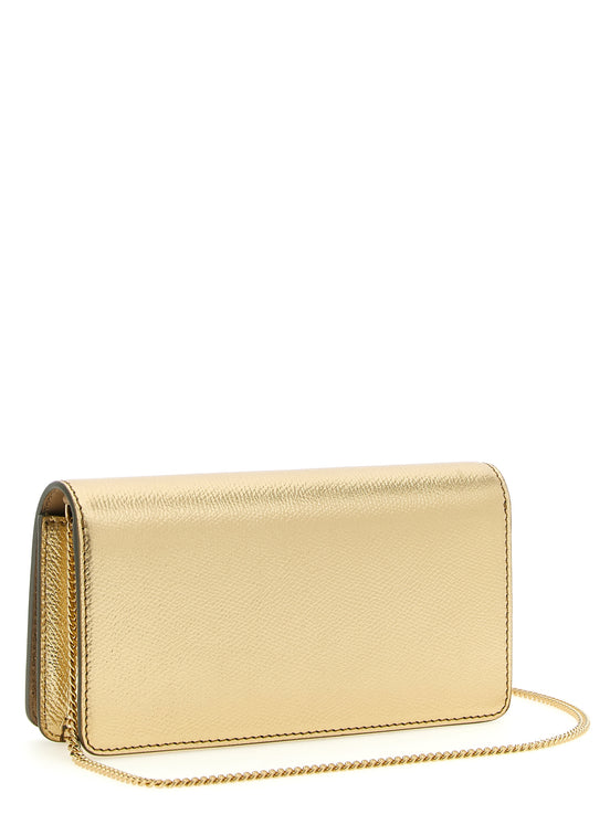 Valentino Garavani Gold Calfskin Crossbody Bag