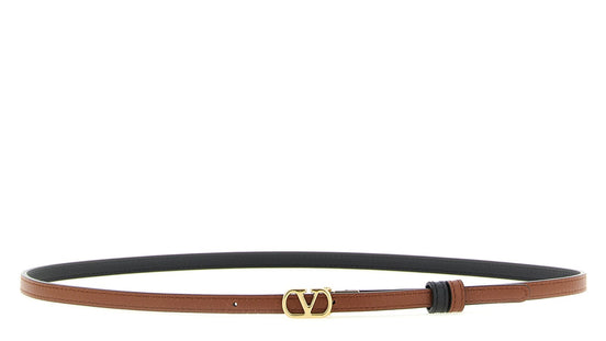 Valentino Garavani Multicolor Calfskin Thin Belt