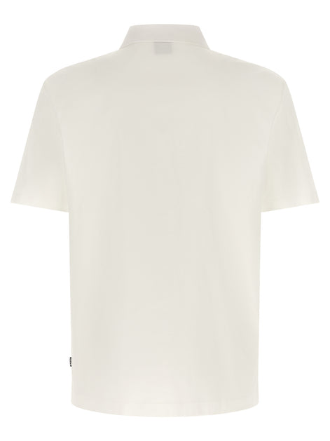 Hugo Boss White Cotton Polo Shirt