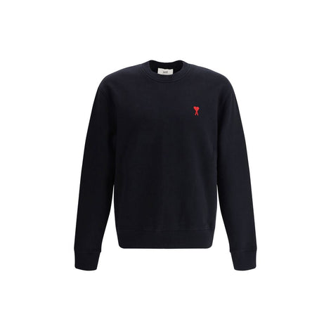 Ami Paris Black Cotton Sweatshirt