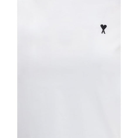 Ami Paris White Cotton T-Shirt