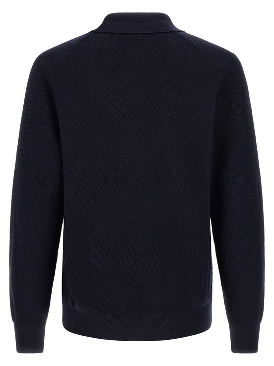 Hugo Boss Blue Cotton Polo Shirt