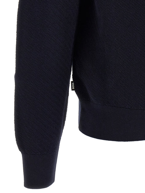 Hugo Boss Blue Cotton Polo Shirt