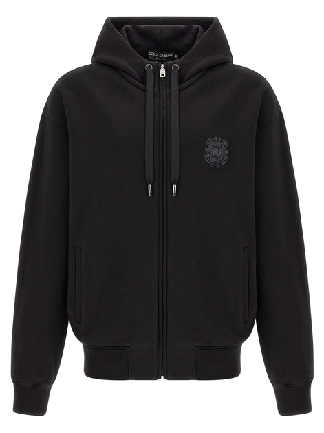 Dolce & Gabbana Black Cotton Sweatshirt