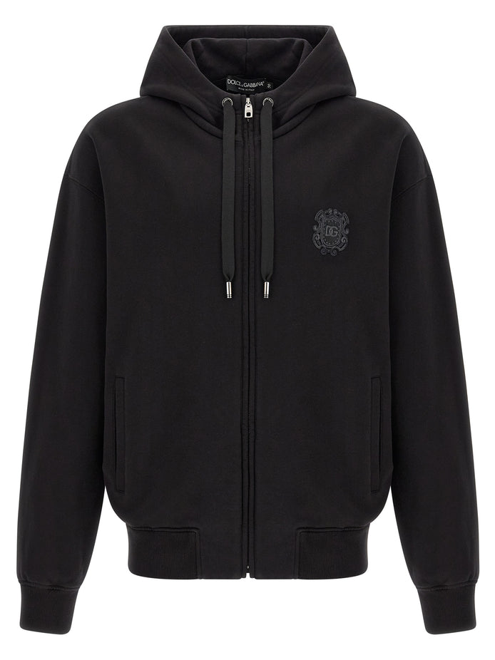 Dolce & Gabbana Black Cotton Sweatshirt