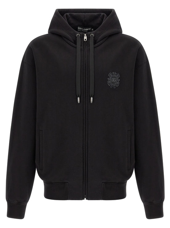 Dolce & Gabbana Black Cotton Sweatshirt