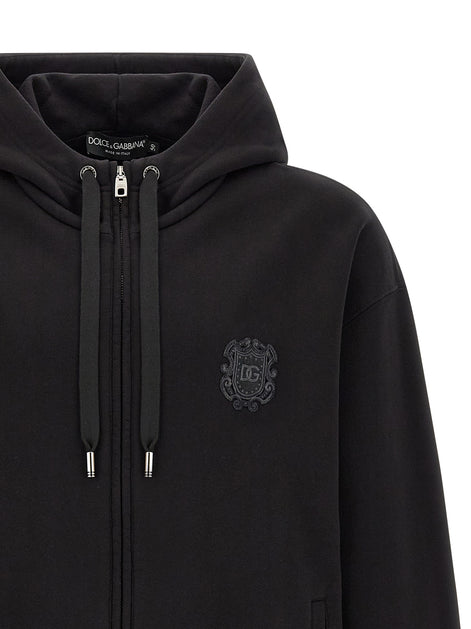 Dolce & Gabbana Black Cotton Sweatshirt