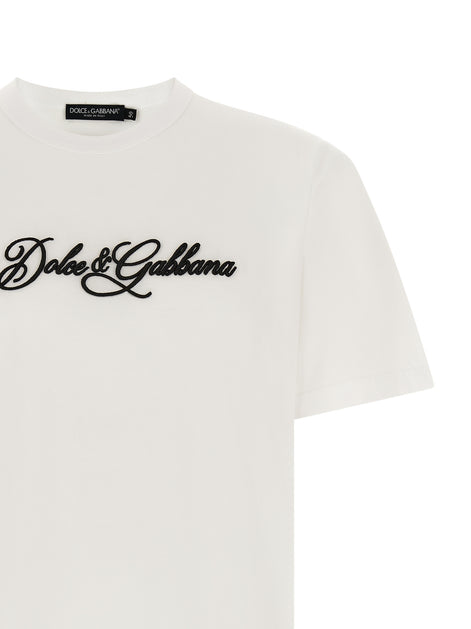 Dolce & Gabbana White Cotton T-Shirt