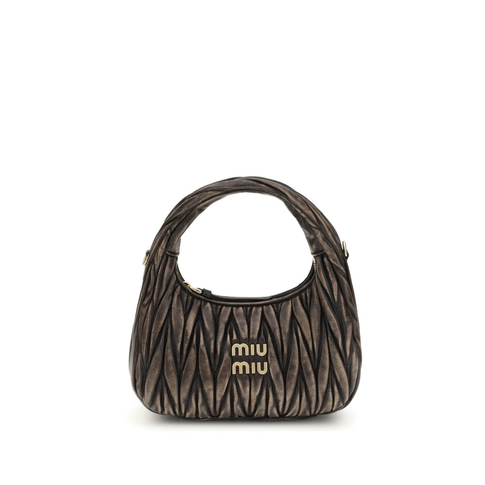 Miu Miu Wander Brown Lamb Shoulder Bag