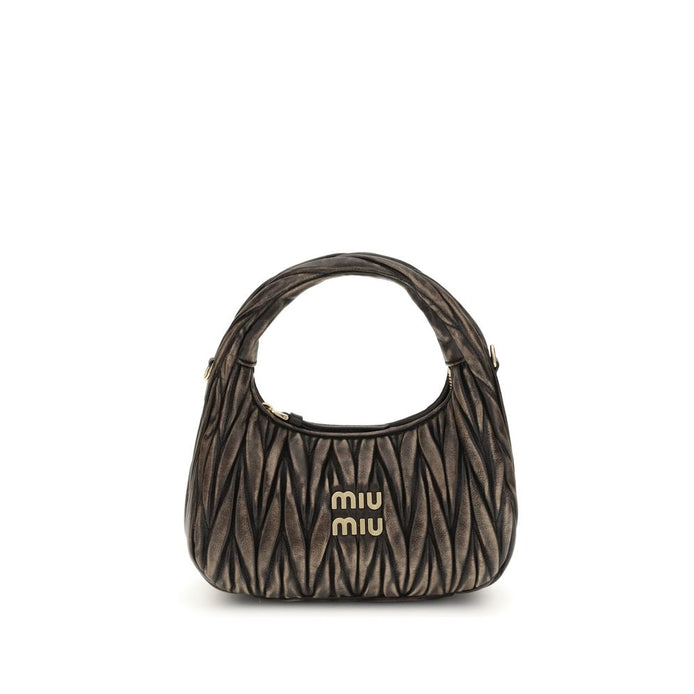 Miu Miu Wander Brown Lamb Shoulder Bag