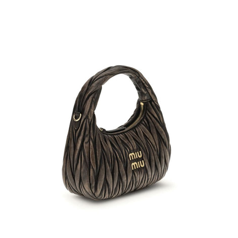 Miu Miu Wander Brown Lamb Shoulder Bag