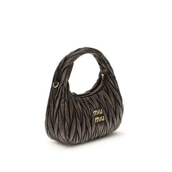 Miu Miu Brown Lamb Ovis Aries Aries Shoulder Bag
