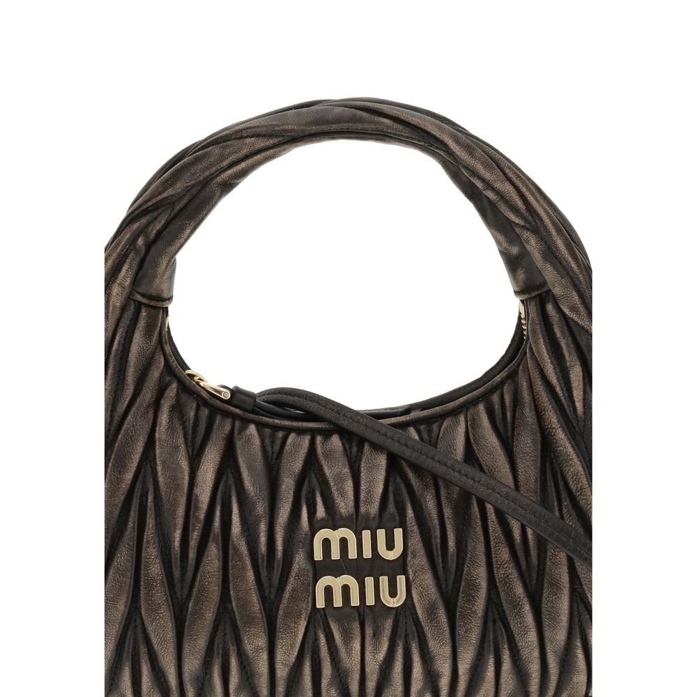 Miu Miu Wander Brown Lamb Shoulder Bag