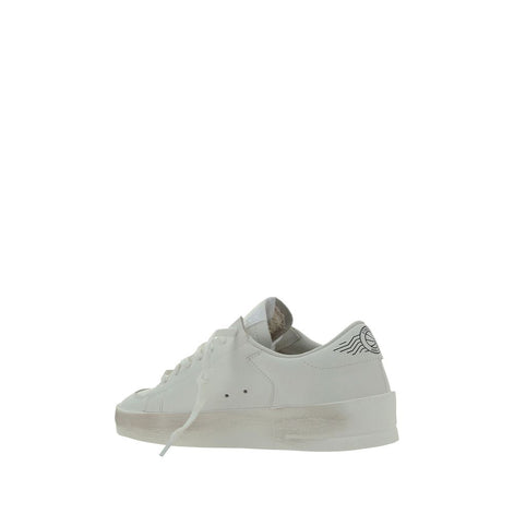 Golden Goose White Goatskin Low Top Sneakers