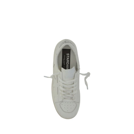 Golden Goose White Goatskin Low Top Sneakers