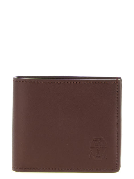 Brunello Cucinelli Brown Calfskin Leather Wallet