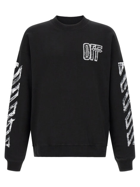 Off-White Black Cotton Sweatshirt