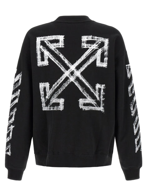 Off-White Black Cotton Sweatshirt
