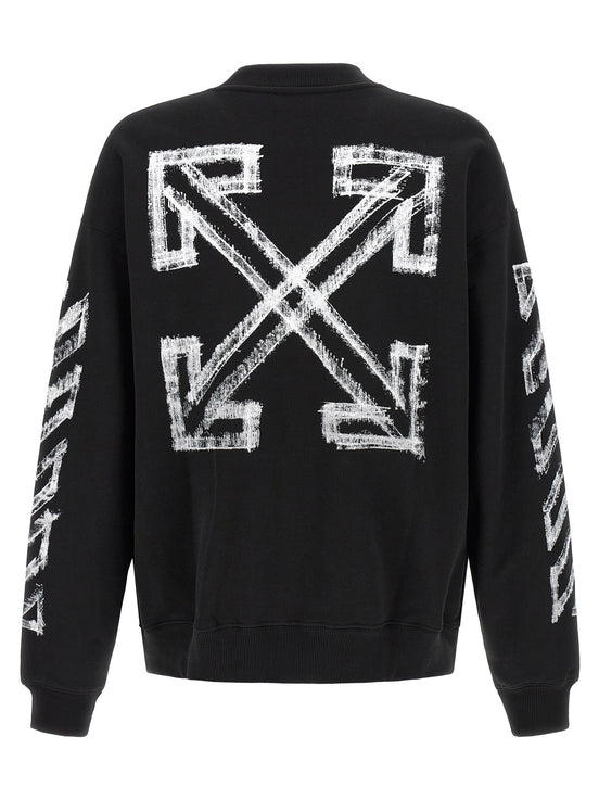 Off-White Black Cotton Sweatshirt